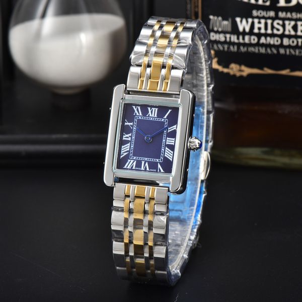 Männliche und weibliche Uhrendesigneruhr TANK automatisches Quarzwerk wasserdichte Designeruhr CTE Edelstahlarmband Armbanduhren