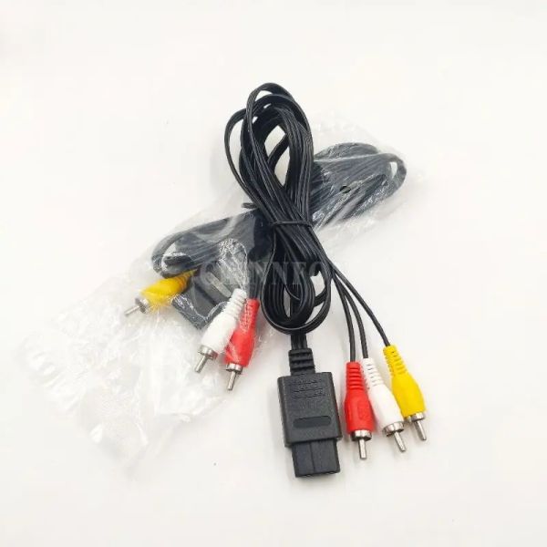 Cabos 20pcs 1.8m para Nintendo 64 Audio TV Video Cabo AV Cabo para RCA para Super Nintend GameCube N64 SNES Game Cube Acessório