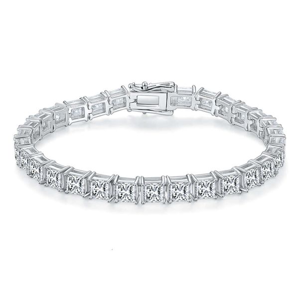 SGARIT Atacado Jóias S Sier Moissanite Princesa Corte Presente Perfeito Pulseira de Tênis de Diamante Para Mulheres