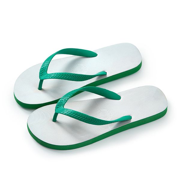 Kauçuk Terlik Eski moda Tayland Yaz Plajı Boş zaman Anti Slip Slip Erkekler ve Kadın Çiftler Giyim Dayanıklı Flip Flops Yeşil