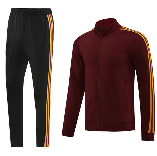 23 24 ROM Soccer Halb Tracksuit Man Kit Fußballjacke 2023 2024 Lukaku Training Anzug Jogging Übertretung