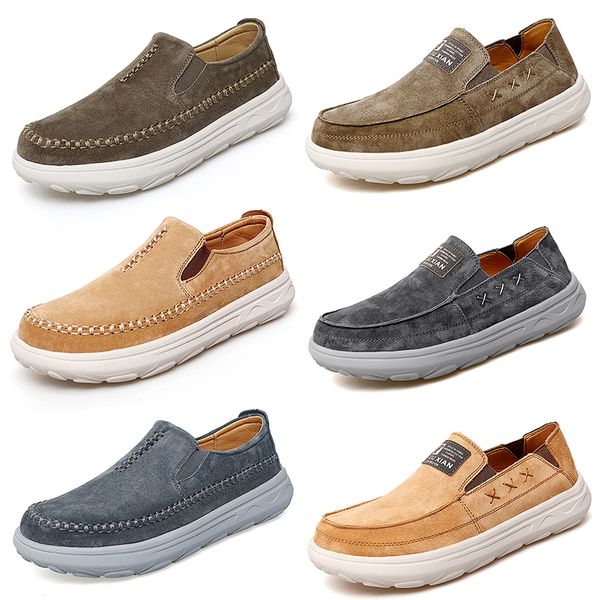 2024 Nuove scarpe casual con plateau basse da uomo donna scarpe da ginnastica grigie gialle marroni Sneakers con fondo morbido antiscivolo e traspirante