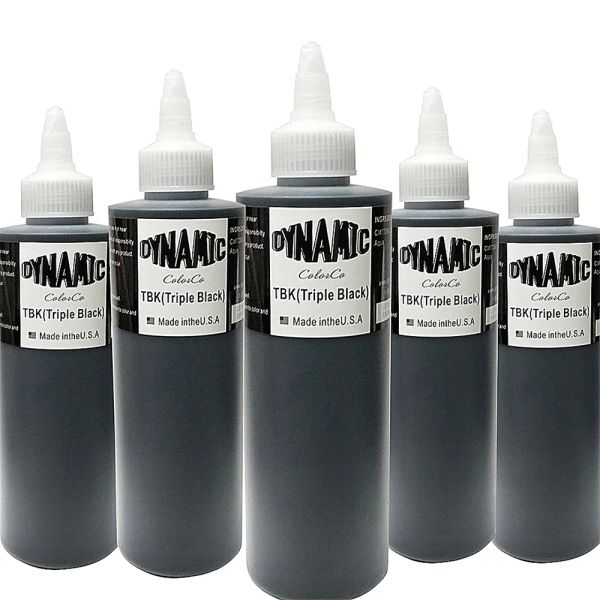 Kleider Ghost Axe Tattoo-Tinte, 240 ml, professionelle schwarze Tattoo-Tinte für Körperkunst, Malerei, Permanent-Make-up, Tattoo-Zubehör, Blk Tbk