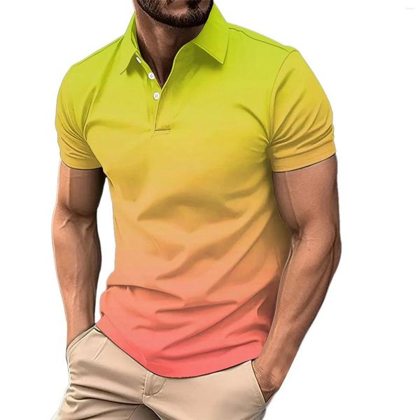 Homens camisetas Mens Camisa Grande Tamanho Base Digital 3D Impressão Casual CollarlessManga Longa 3 Botão Long Bulk