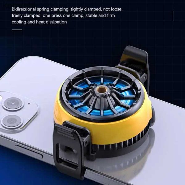 Altri accessori per telefoni cellulari RYRA Gaming 2023 Nuove ventole di raffreddamento magnetiche per radiatore silenzioso mobile Ventola portatile per gioco d'aria 240223
