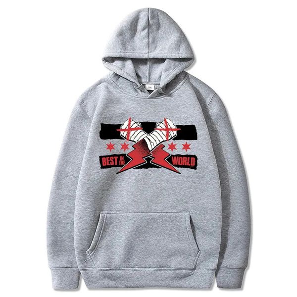 CM Punk Worlds En İyi Baskılı Hoodie Benzersiz Spor Gömlek Amerikan Profesyonel Güreşçiler Hip-Hop Harajuku Sıcak Erkek Giyim 240222