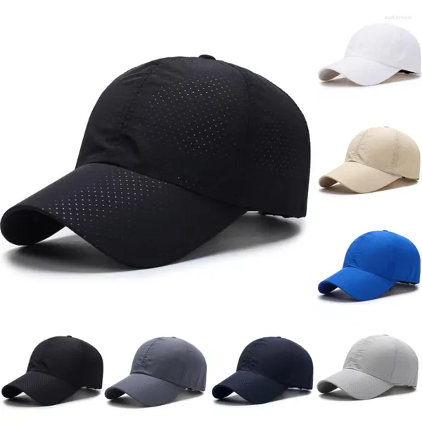 Top Caps Erkek Kadın Yaz Beyzbol Kapağı Hızlı kuru örgü moda güneş şapkası kemik nefes alabilen şapkalar plaj seyahat unisex