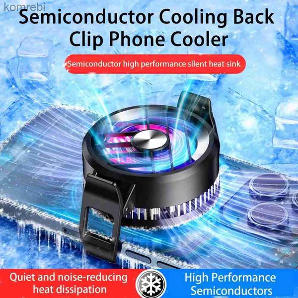 Outros acessórios de telefone celular GT30 Mobile Phone Cooler Semiconductor Fan Game com carregamento sem fio PUBG Machine Tablet Radiator Fast Cooling 240222