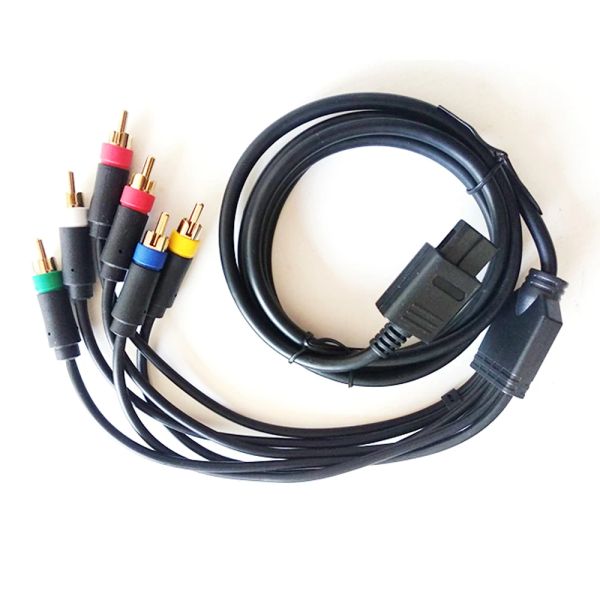 NGC/N64/SFC/Renk Monitörü Bileşen Kablo Oyunu Konsol Aksesuarları için Kablolar RGB/RGBS RCA Kablosu