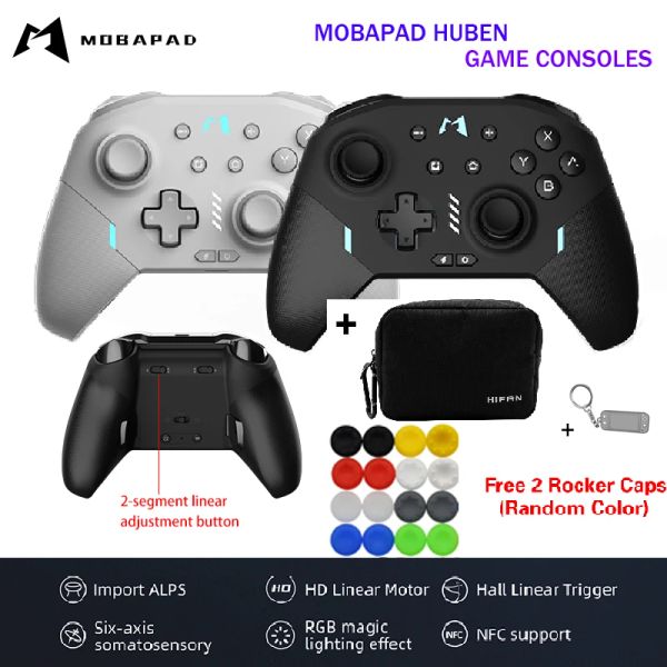 Gamepads mobapad sem fio Bluetooth Game Console Gamepad Joystick Sixaxis Joypad para Nintendo Switch PC Android IOS Acessórios