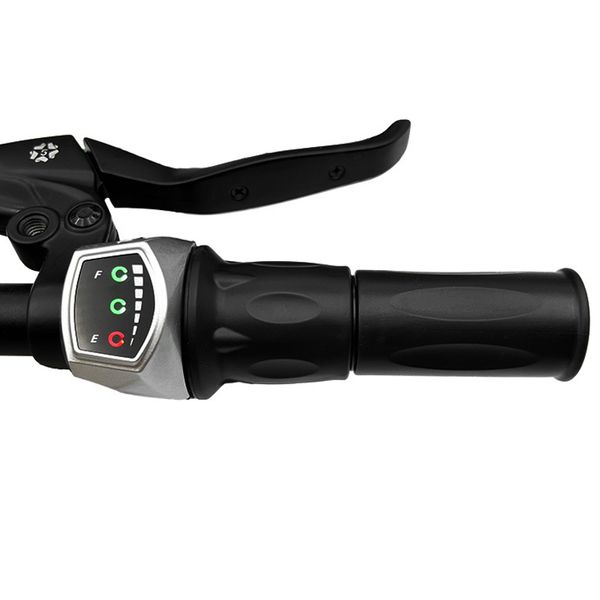 Acessórios para bicicleta elétrica, bateria de lítio 24v 36v, alças com controle de velocidade de exibição, à prova d'água, acelerador de e-bike