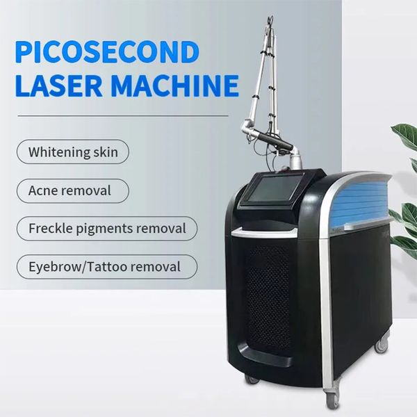 Laser picoway portatile Macchina per la rimozione del tatuaggio laser a picosecondi Attrezzatura per la rimozione delle lentiggini Laser Certificato CE Video manuale