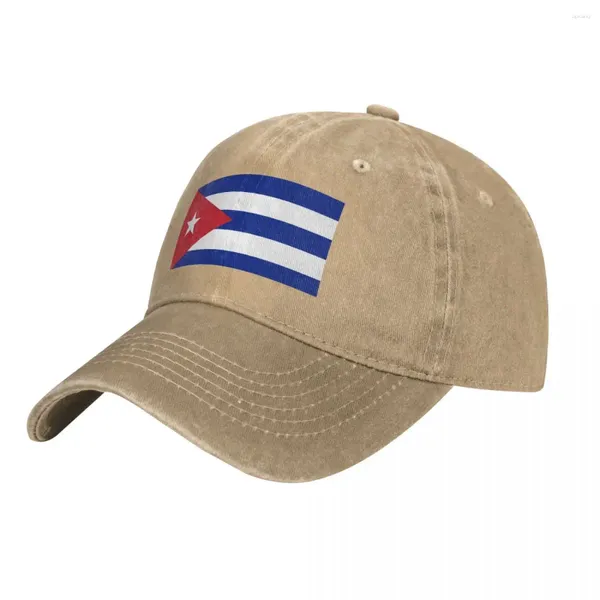 Bola bonés bandeira cubana de cuba cowboy chapéu preto chapéus cosplay boné de luxo homens marca mulheres