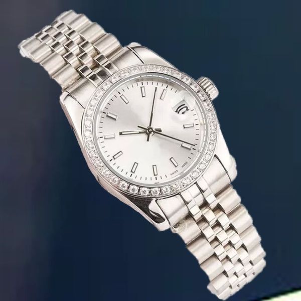 Relógios de diamante luxo Lady Luminous Designer Relógios 41mm 36mm Movimento Relógio Mecânico Automático Relógios de Pulso Mulheres Caneladas Bezel Inoxidável Relógio À Prova D 'Água