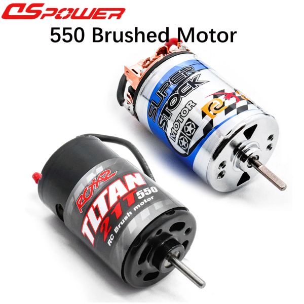 Feeding Dspower 550 Brushed Motor Upgrade Wasserdicht für 1:10 Rc Car Crawler Axial Scx10 Axi03007 90046 Redcat Gen8 Traxxas Trx4 Trx6