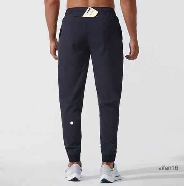 Yoga LL Herren-Jogginghose, lange Cargohose für Sport-Outfit, schnell trocknend, Kordelzug, Turnhallentaschen, Jogginghose, Hose, lässig, elastische Taille, Fitness