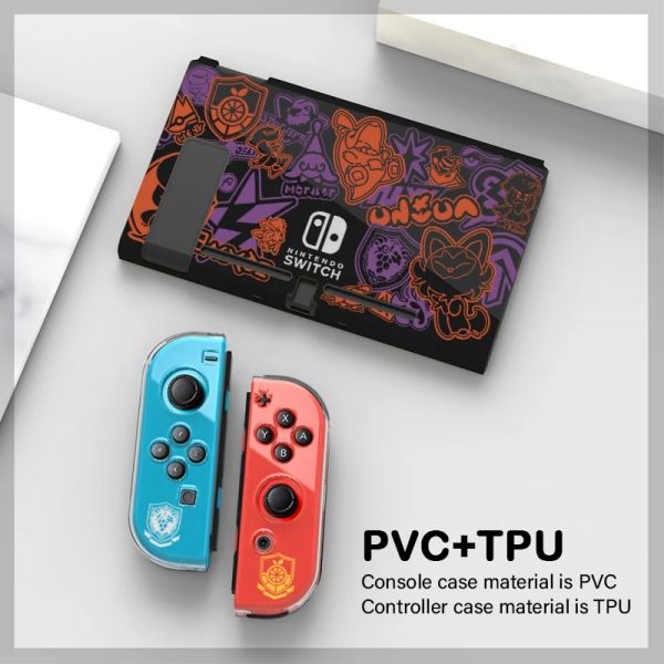 Casos PM Scarlet e Violet Limited Cover Shell Silicone TPU Soft Case para Nintendo Switch