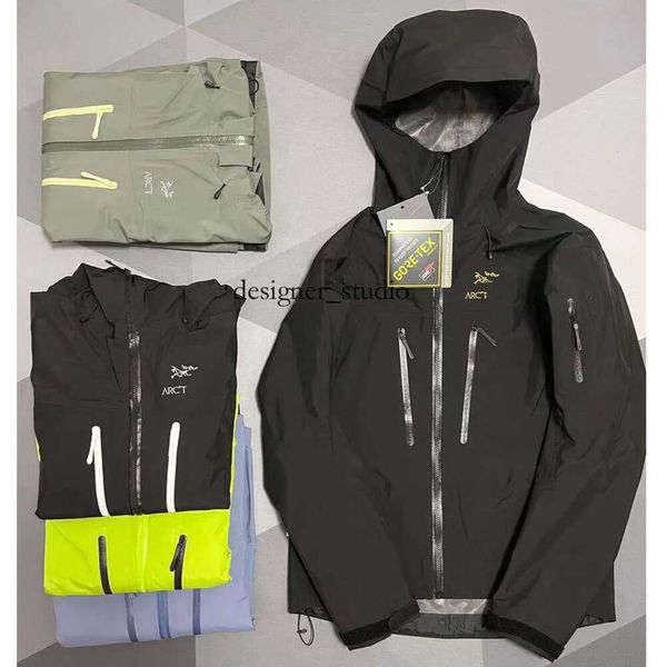 2024 ARC Designer-Jacke für Herren, winddicht, wasserdichte Jacken, Arcterxy, Übergröße, leichter Softshell-Regenmantel, Puffer-Kapuze, Outdoor-Wanderkleidung, klassisch