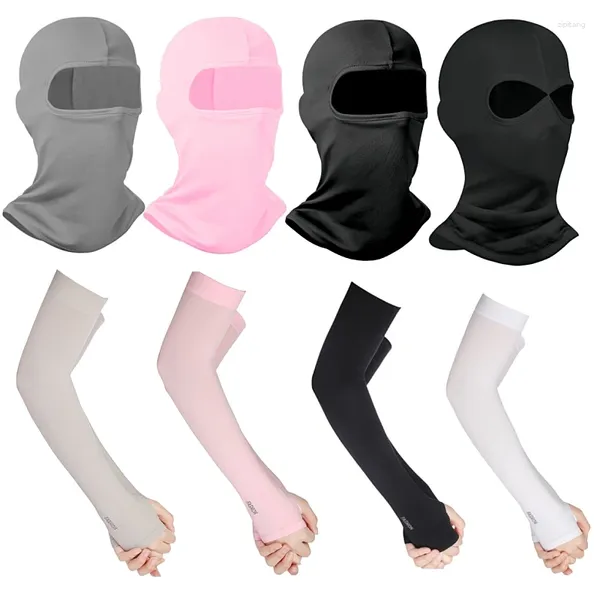 Bandanas moda tático balaclava máscara facial cabeça do exército neve cheia motocicleta correndo esqui com manga de braço para homens