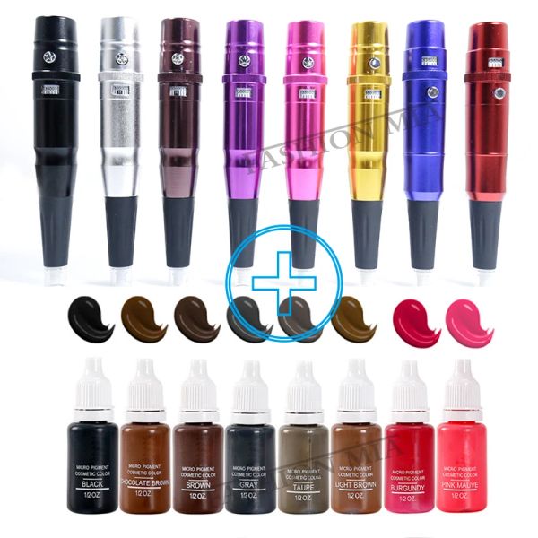 Essiccatori 15ml Trucco semipermanente Inchiostro per tatuaggi Microblading Pigmento liquido Pittura per il corpo Inchiostro Hine Kit per tatuaggio Sopracciglio Labbro Eyeline