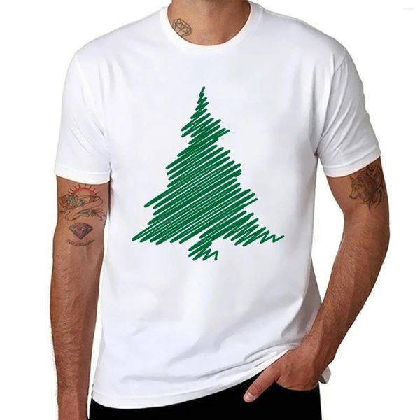 Regatas Masculinas Árvore de Natal Verde Para 2024!Camisetas Personalizadas Camisetas Curtas Simples Roupas Masculinas