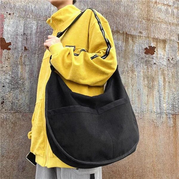 Abendtaschen Lazy Cowboy Canvas Bag Damen Schulter Korean Retro University Freizeit Shopping Große Kapazität Geldbörsen und Handtaschen