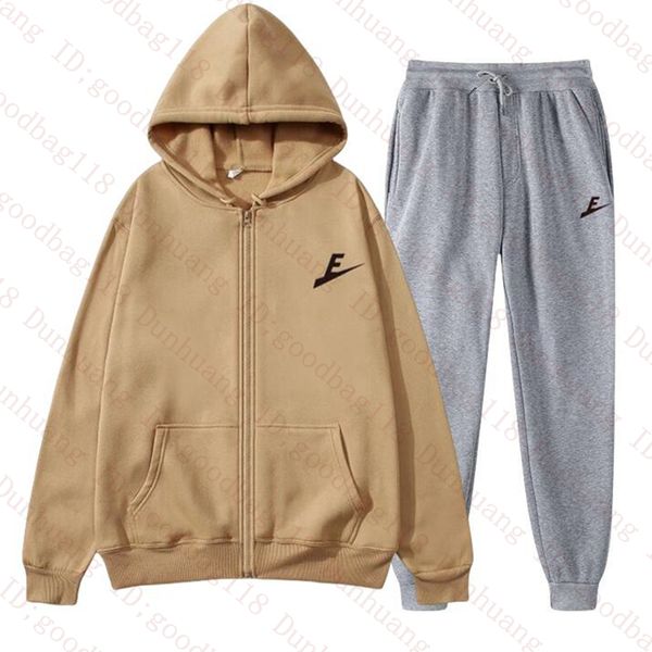 Designer Tuta da uomo Giacca da donna Set Primavera Autunno Felpe con cerniera e pantaloni Set da 2 pezzi Felpa da corsa di marca Pantaloni sportivi Pantaloni sportivi Tuta da sudore