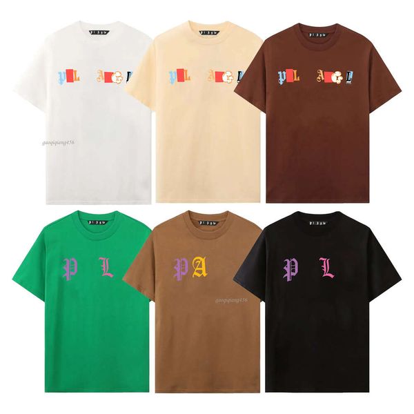 Tasarımcı PA T-Shirt Tees Baskı Palms Tişörtler Erkek Kadın Angle Kısa Kollu Hip Hop Sokak Giysileri Giyim Giysileri Pa-2 Boyutu XS-XL GAOQIQIANG456