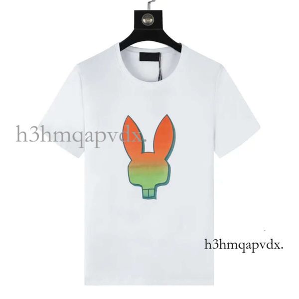 Psychos Bunnys Rabbits Verão Casual Camiseta Mens Womens Skeleton Rabbit 2024 Novo Design Multi Estilo Homens Camiseta Moda Designer T-shirt Casal Manga Curta 725