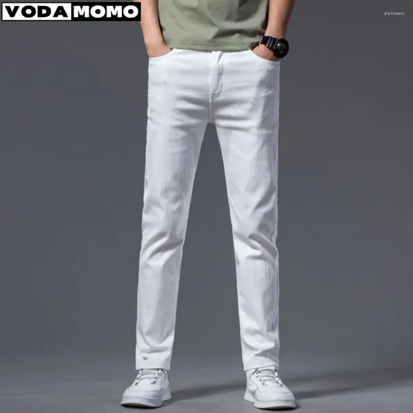 Männer Hosen 2024 Frühling Und Sommer Mode Trend Jeans Lässige Elastische Bequeme Hochwertige Kleine Fuß Pantalones Hombre