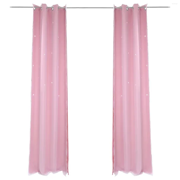 Tenda Tende in tulle Stella per ragazze Camera da letto Tende per finestra Tende Stelle scavate