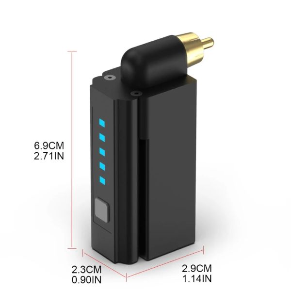 KITS Wireless Tattoo Power Alimentatore Professional Mini ricaricabile USB Power Battery Suppor.