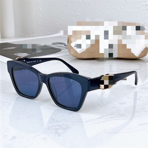 Designer-Sonnenbrille für Damen, Sonnenbrille mit Originalverpackung, Katzenaugen-Sonnenbrille mit Logo und Strasssteinen für Autofahren und Reisen