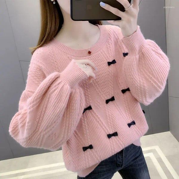 Frauen Pullover Großhandel 2024 Herbst Winter Mode Lässig Warme Schöne Frauen Pullover Frau Weibliche OL BVy1633