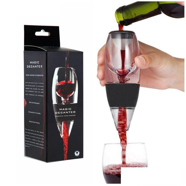 Strumenti da bar Decanter per vino Decanter magici Raccolta di famiglia Aerazione rapida Vini Versatore Bicchieri Abs Drop Delivery Casa Giardino Cucina Din Dh802