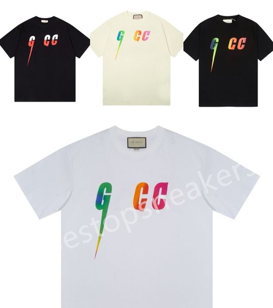 Yeni tasarımcı tembel unisex yuvarlak boyun tişörtleri kısa kollu yaz gündelik marka tişörtleri unisex tees mektupları büyük boy çeşitli renkler mektup desen boyutu xs-l