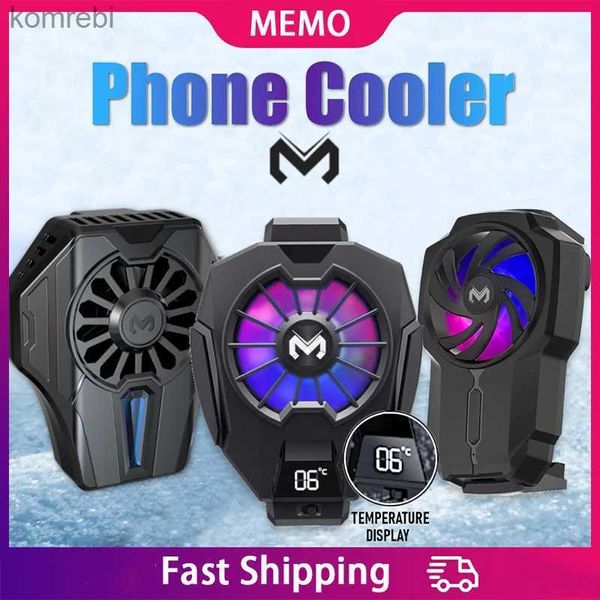 Outros acessórios de telefone celular MEMO Mobile Phone Cooler Game Cooling Fan Radiador para celular portátil Cool Heat Dissipador para iPhone Samsung iPad Cooler 240222