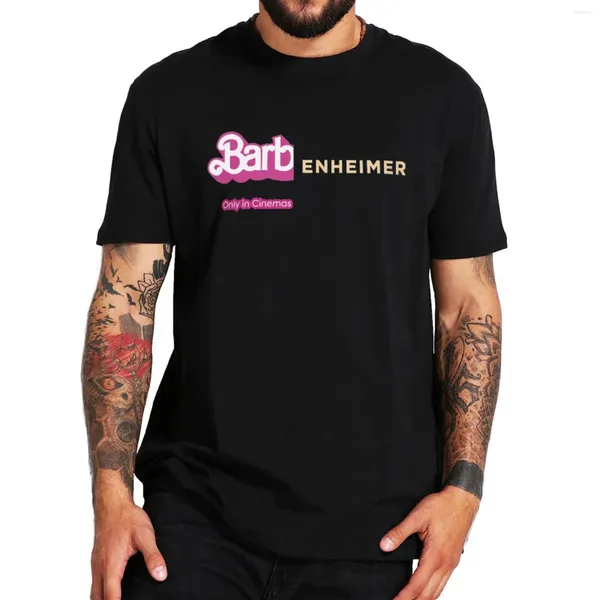 Homens camisetas Barbenheimer Camisa Retro 2024 Filme Tendência Fãs Presente Manga Curta Algodão Unissex O-pescoço T-Shrits para Homens Mulheres