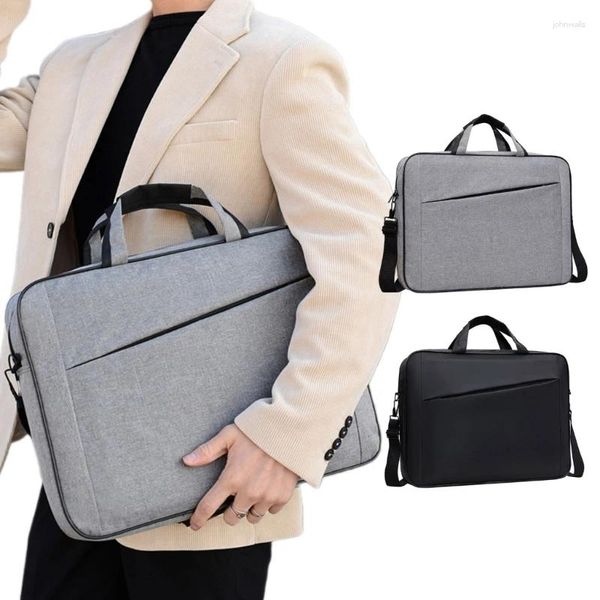 Портфели, стильная и прочная сумка для ноутбука 15,6 дюйма, износостойкая сумка через плечо для компьютера большой емкости для мужчин и женщин