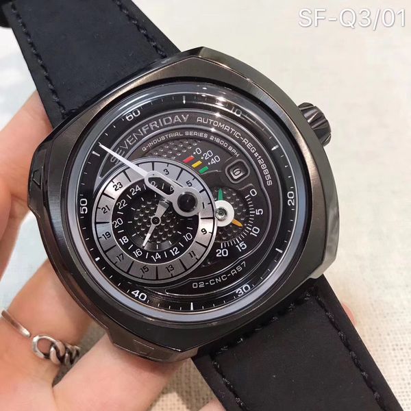 Лидер продаж 2024, новейшие модные часы SevenFriday, брендовые женские часы Q серии Q3/01, мужские автоматические механические часы, мужские часы с механизмом Miyota