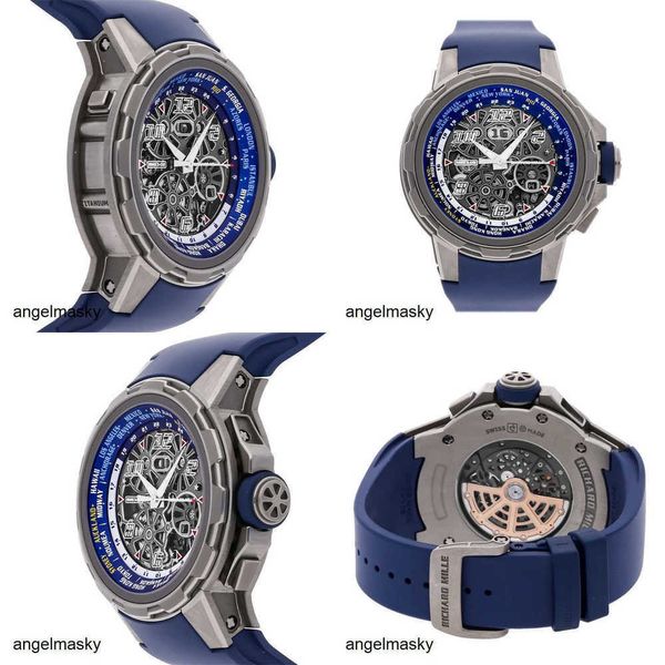 RM Watch Richardmillle RM63-02 RM63-02 Automatisches 48-mm-Titan-Herrenuhrenarmband RM63-02 XYSV