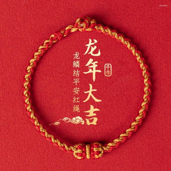 Charme Pulseiras Tibetano Nó Red String Proteção Pulseira Budismo Boa Sorte Trançado Para Homens Mulheres Casal Handmade