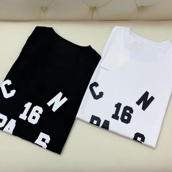 Летняя мужская дизайнерская футболка Повседневная мужская женская футболка с принтом алфавита с коротким рукавом Лидеры продаж роскошной верхней одежды S-5XL 114