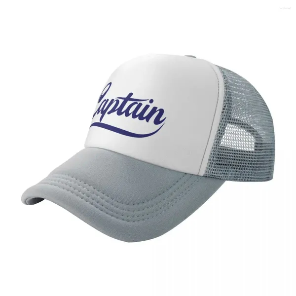 Cappellini da baseball Capitan Marine Testo grafico nautico Berretto da baseball Trucker Cappello da trekking Moda per uomo e donna