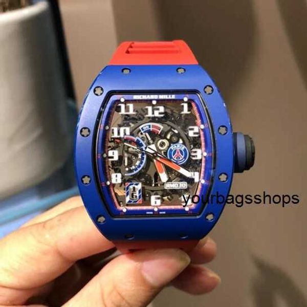 RM Chronograph Swiss Wrist Watch Collection Armbanduhr Richarder Milles Herrenautomatik Rm030 Limited Edition 42 x 50 mm Herrenuhr Rm030 Blaue Keramik Limi