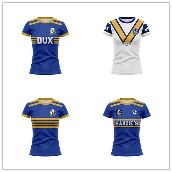 Retro Australia Parramatta Eels Home Away Rugby Camicie Abbigliamento sportivo da donna Felpe da esterno T-shirt