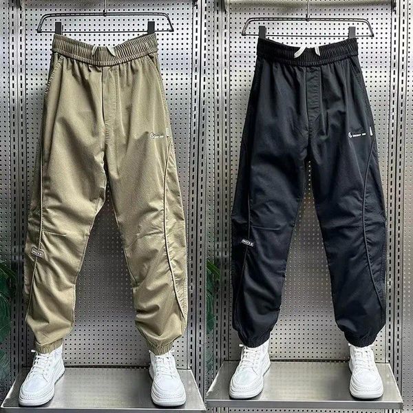 Calças masculinas jogger sweatpants homens ao ar livre casual magro harem streetwear alta qualidade designer calças moda coreana