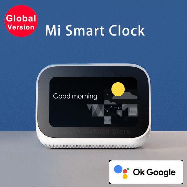 Alto-falantes versão global xiaomi mi relógio inteligente tela de toque display ai alto-falante bluetooth wifi conectar ok google dispositivo inteligente