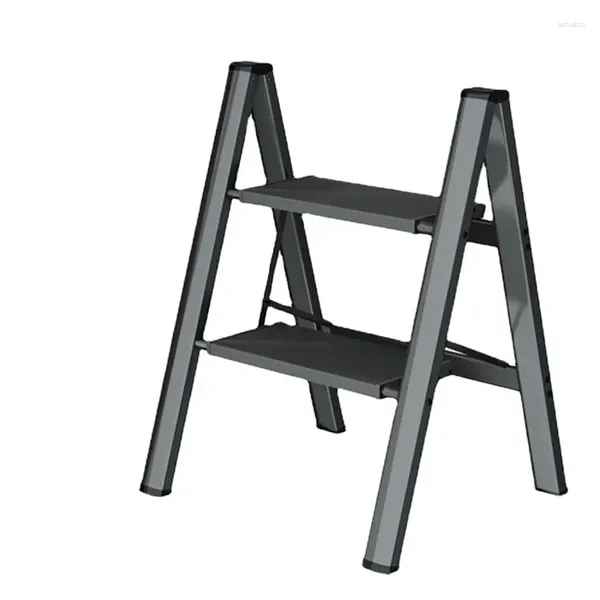 Figurine decorative Scala pieghevole multifunzionale Sgabelli alti in lega di alluminio Cucina Portante 300 kg Step Chair Widen 3