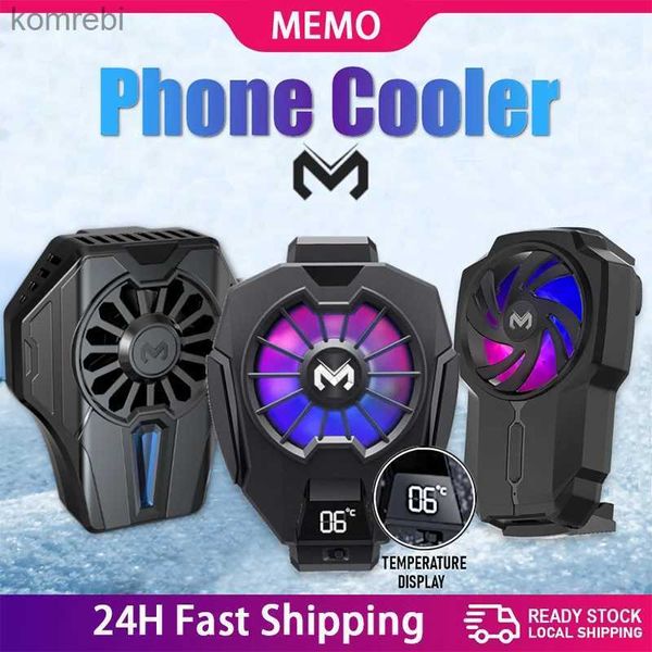 Outros acessórios de telefone celular MEMO Mobile Phone Cooler DL05 DL06 FL05 Ventilador de resfriamento Radiador para PUBG Gaming Cooler System Smartphones Tablets Cool Heat Sink 240222